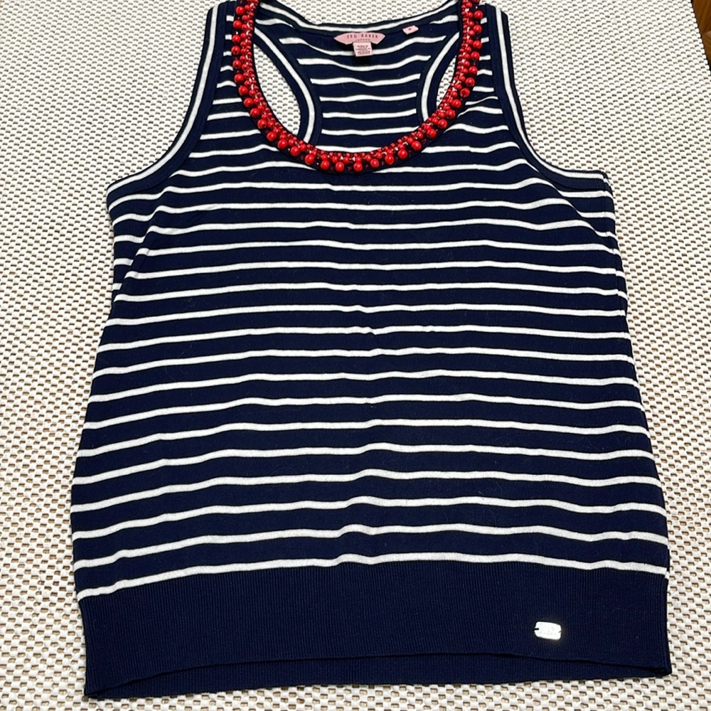 Ted Baker Racer Back Tank Top - Sz 2